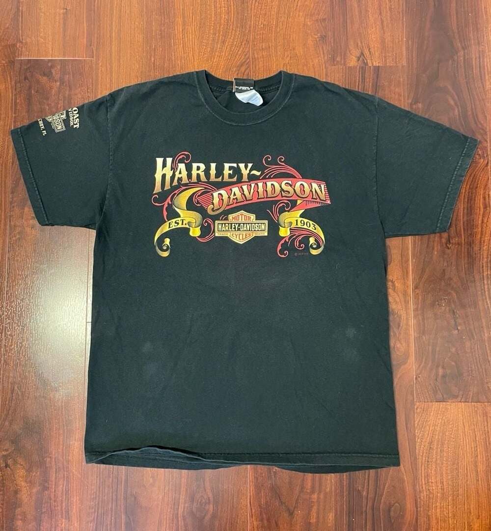 Harley-Davidson Coast New Port Richey FL Graphic T-Shirt Size L
